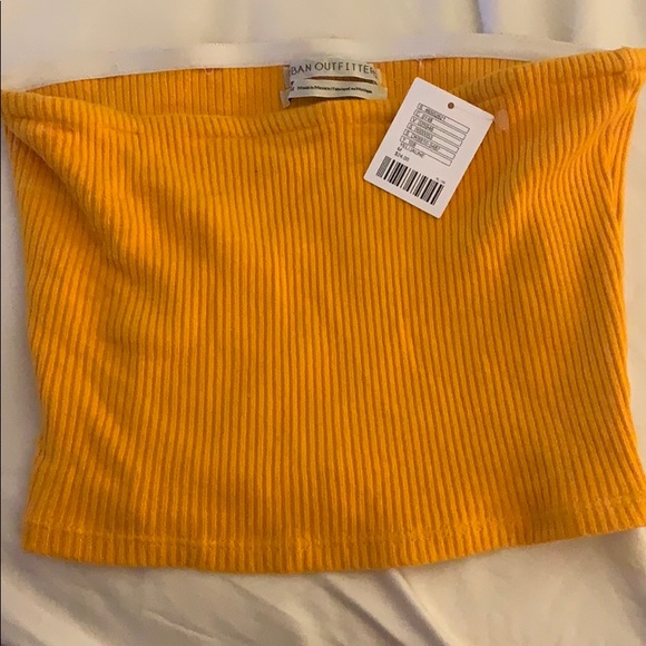 Urban Outfitters Tops - Mustard yellow Urban Outfitters cropped tube top